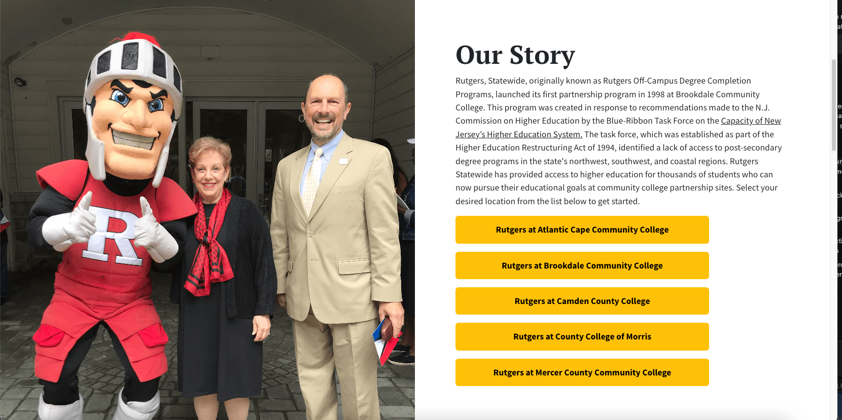 About DEIA page showing content templates and layouts