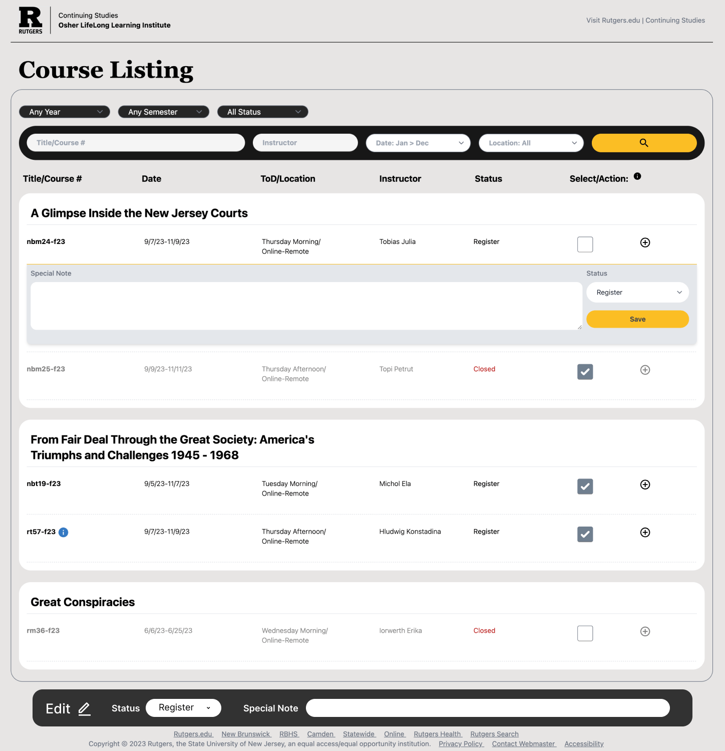 Concise admin edit modal with essential fields