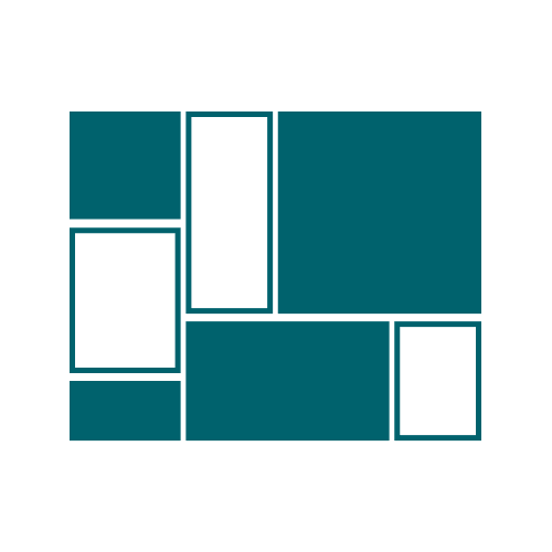 Masonry grid layout system