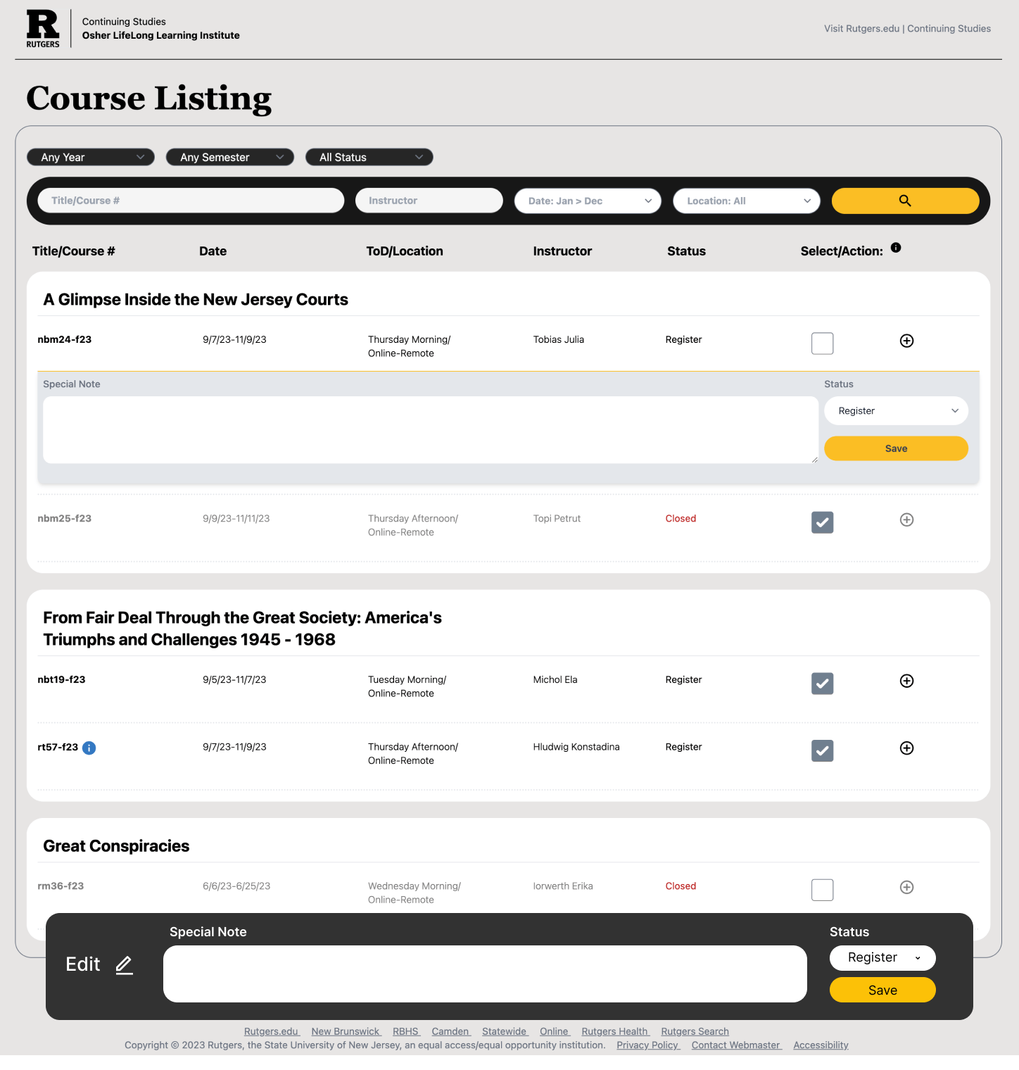 Verbose admin edit modal with detailed fields